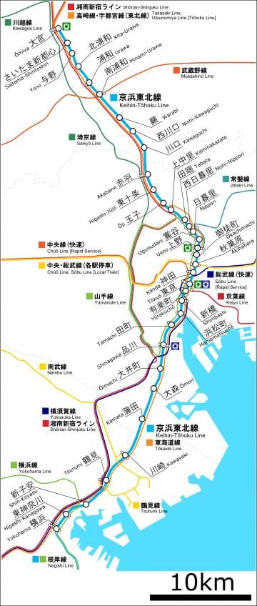 地図京浜東北線