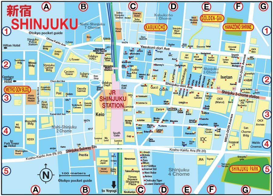 新宿の地図