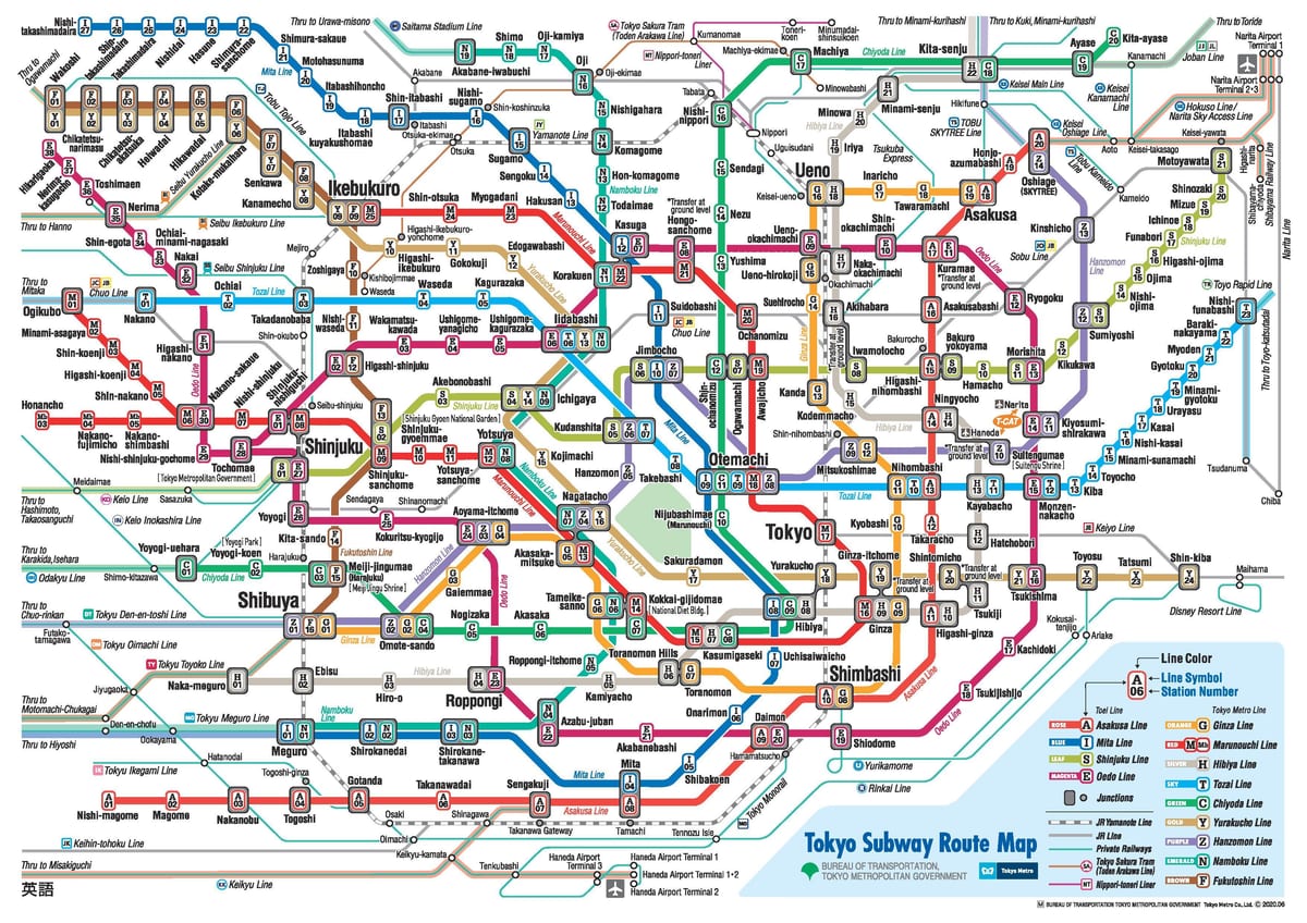 mrt地図東京