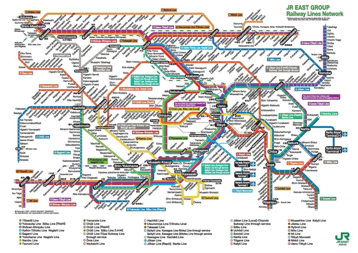 東京都JR地図