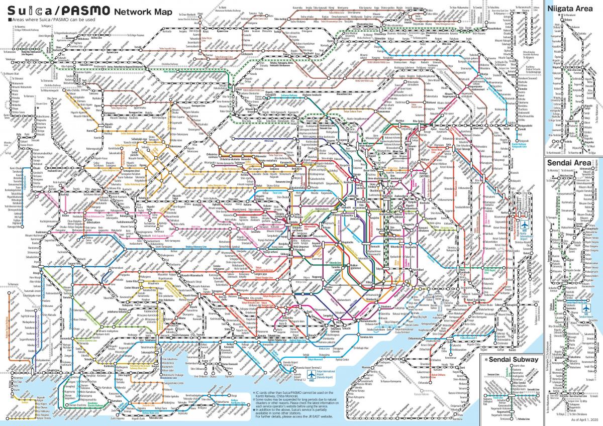 日本レールの地図東京