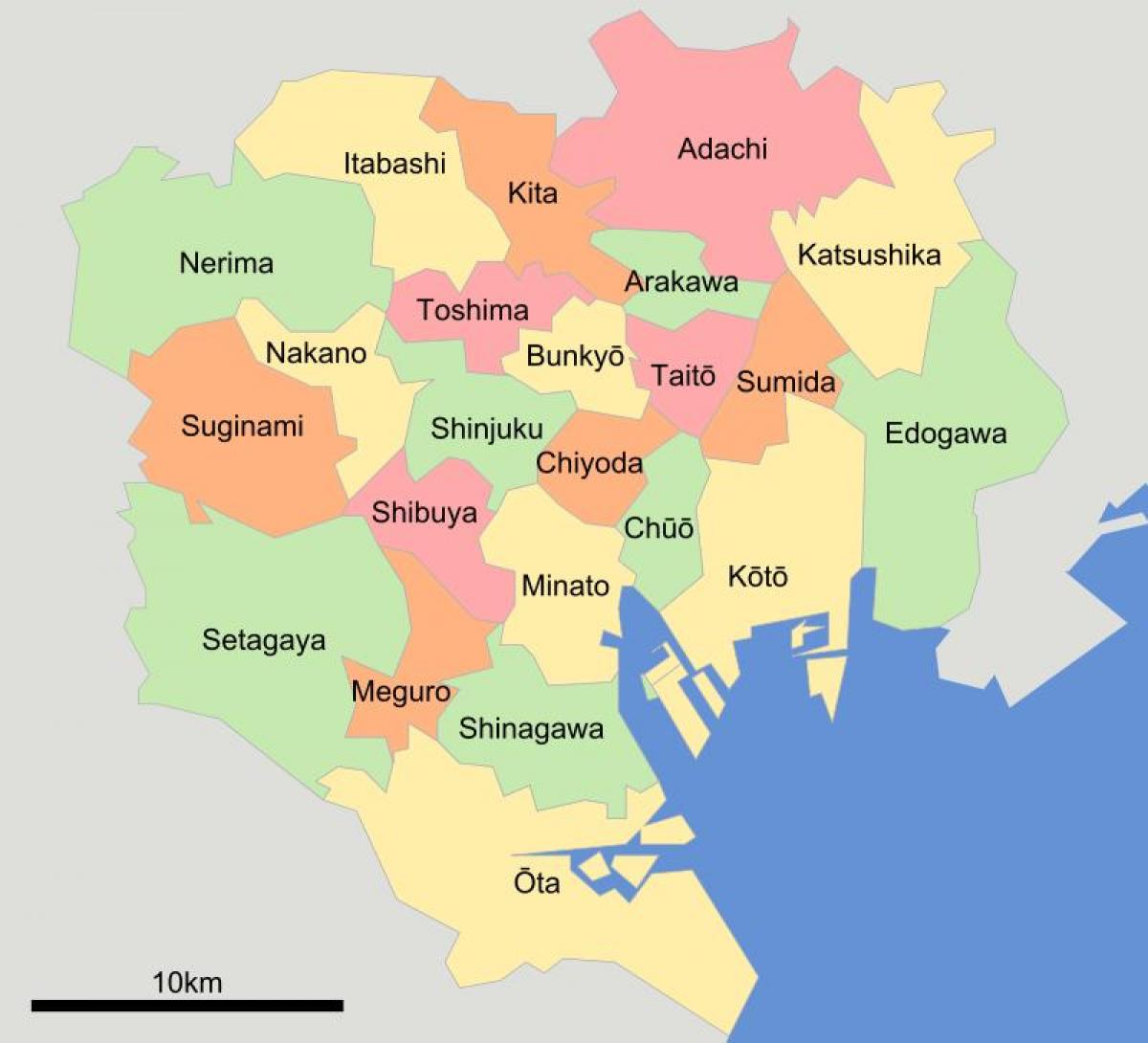 地図東京都区