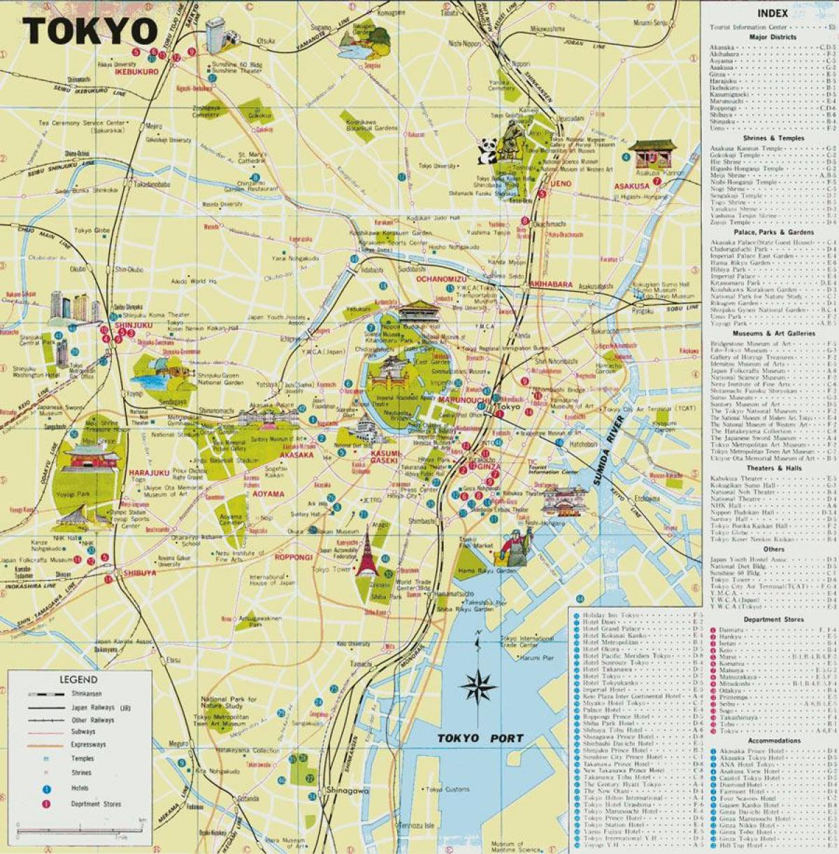 東京のガイドマップ