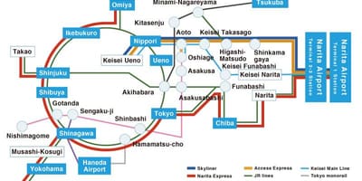 地図の京成線
