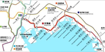地図の京葉線