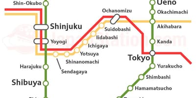 東京山手線地図