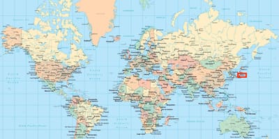 東京で世界地図