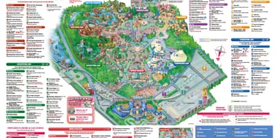 ディズニー東京の地図