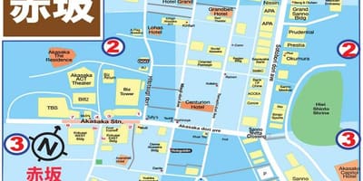地図の赤坂東京