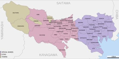 地図東京都道府県