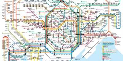東京駅での地図