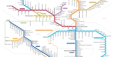 地図の東武東上線