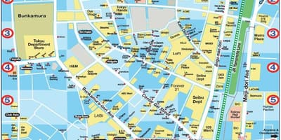 地図に渋谷東京