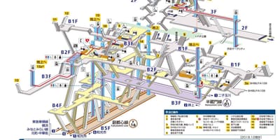 渋谷メトロ駅構内図