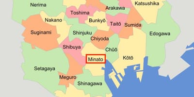 港区東京都港区の地図