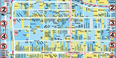 地図の銀座-東京英文