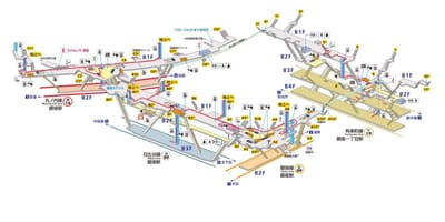 地図の銀座駅