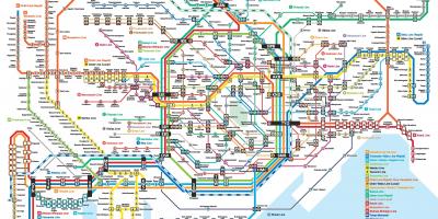 地図JR各線東京