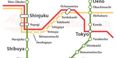 東京山手線地図