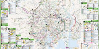 東京都市バス-地図