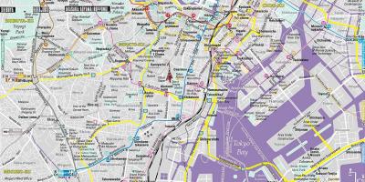 地図の中央東京
